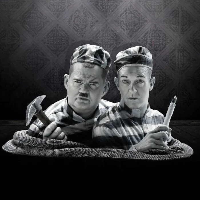 STAN LAUREL & OLIVER HARDY - Stanlio e Ollio - 1/3 Polystone Statue