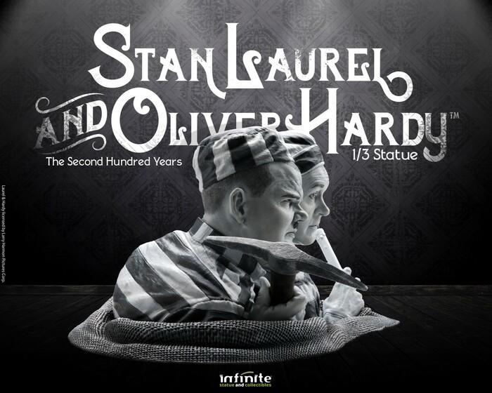 STAN LAUREL & OLIVER HARDY - Stanlio e Ollio - 1/3 Polystone Statue