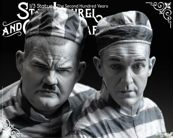 STAN LAUREL & OLIVER HARDY - Stanlio e Ollio - 1/3 Polystone Statue