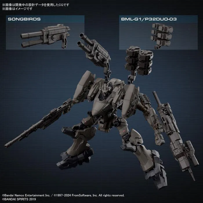 30MM ARMORED CORE VI - RaD CC-2000 Orbiter Nightfall Model Kit # 01