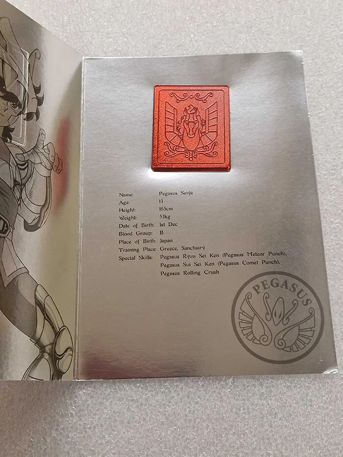SAINT SEIYA - Myth Cloth Metal Plate Pegasus Seiya Early Bronze