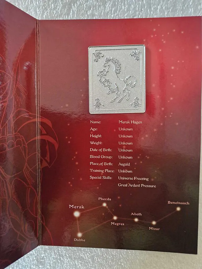 SAINT SEIYA - Myth Cloth Metal Plate Hagen Merak / Artax