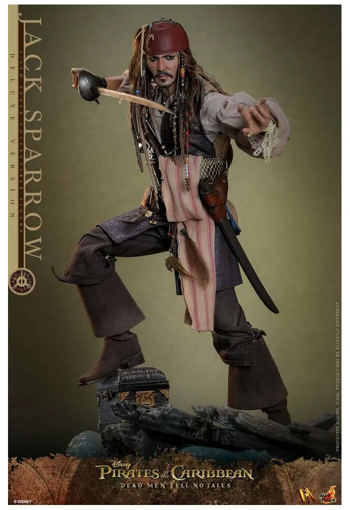 PIRATES OF THE CARIBBEAN - Dead Men Tell No Tales - Jack Sparrow Deluxe Ver. 1/6 Action Figure 12" DX-38