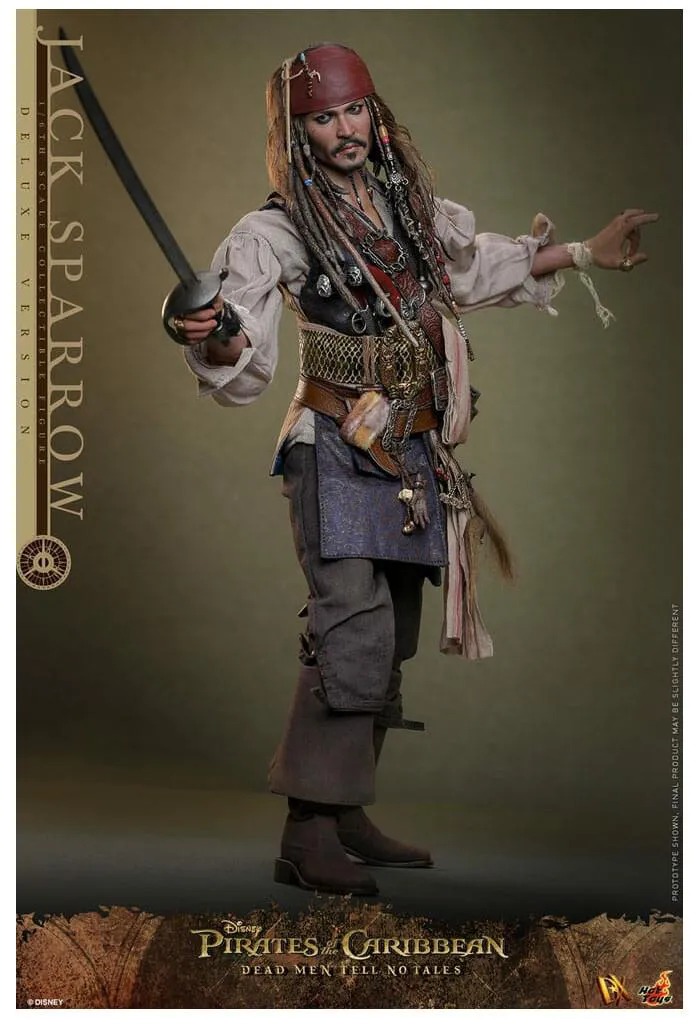 PIRATES OF THE CARIBBEAN - Dead Men Tell No Tales - Jack Sparrow Deluxe Ver. 1/6 Action Figure 12" DX-38
