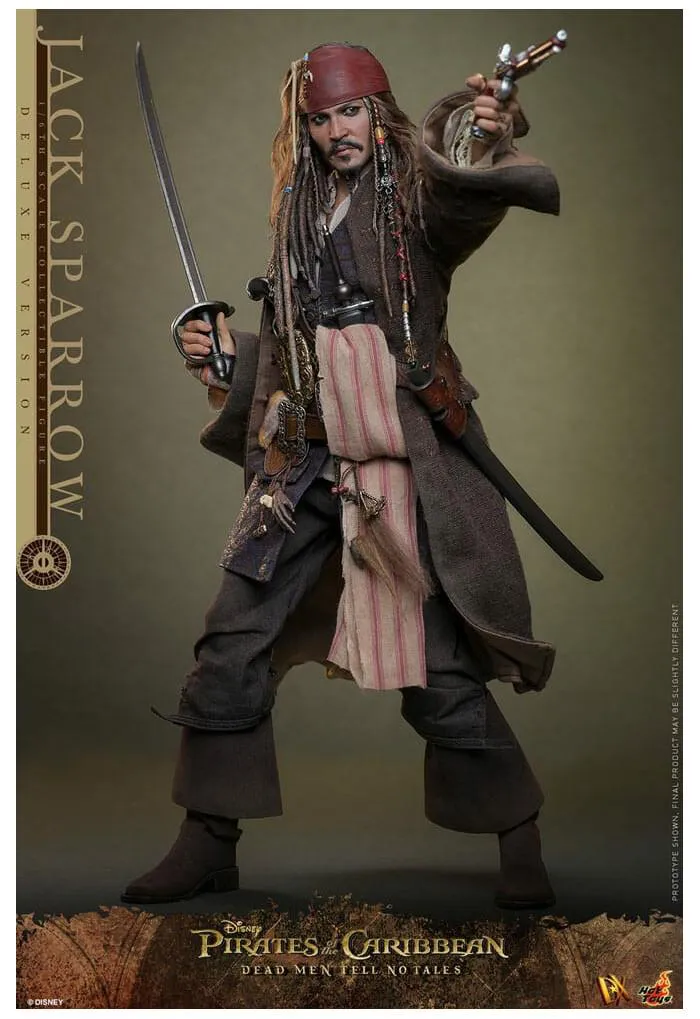 PIRATES OF THE CARIBBEAN - Dead Men Tell No Tales - Jack Sparrow Deluxe Ver. 1/6 Action Figure 12" DX-38