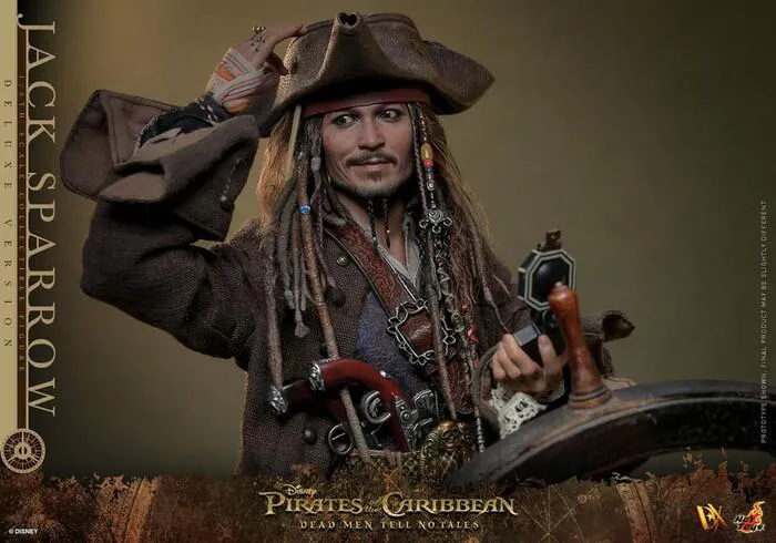 PIRATES OF THE CARIBBEAN - Dead Men Tell No Tales - Jack Sparrow Deluxe Ver. 1/6 Action Figure 12" DX-38