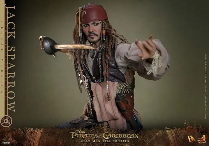 PIRATES OF THE CARIBBEAN - Dead Men Tell No Tales - Jack Sparrow Deluxe Ver. 1/6 Action Figure 12" DX-38