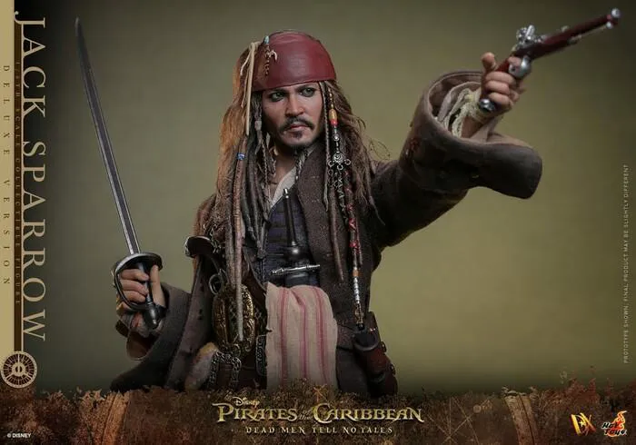 PIRATES OF THE CARIBBEAN - Dead Men Tell No Tales - Jack Sparrow Deluxe Ver. 1/6 Action Figure 12" DX-38