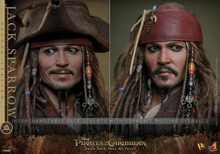 PIRATES OF THE CARIBBEAN - Dead Men Tell No Tales - Jack Sparrow Deluxe Ver. 1/6 Action Figure 12" DX-38