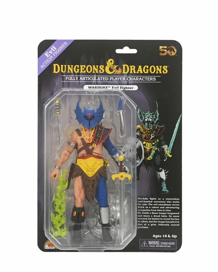 DUNGEONS & DRAGONS - Warduke on Blister Card 50th Anniversary Action Figure