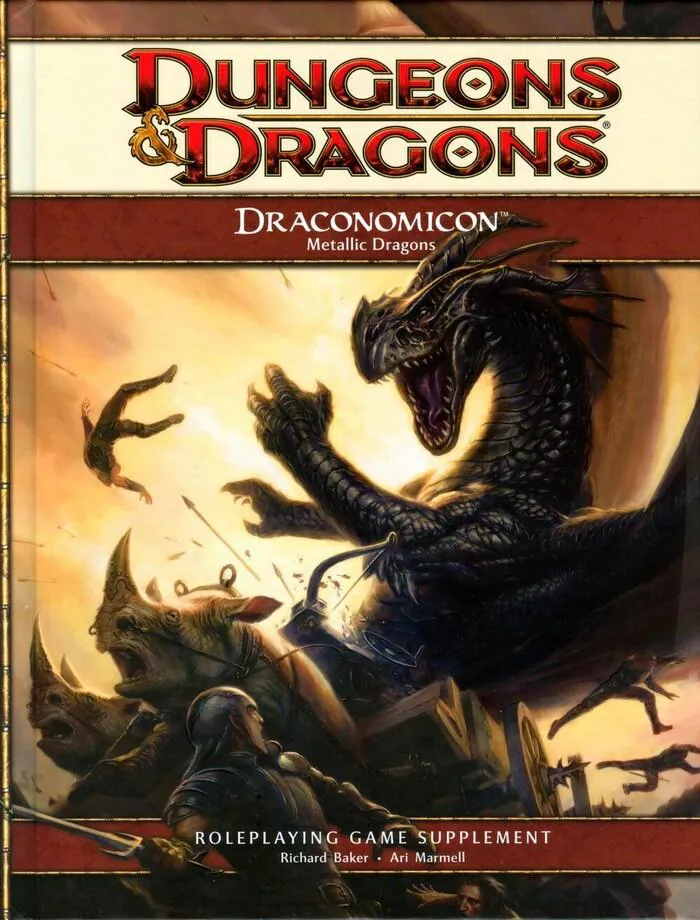 DUNGEONS & DRAGONS - 4th Edition - Draconomicon Draghi Metallici - Italiano