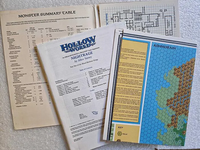 DUNGEONS & DRAGONS - HWA2 Adventure - Hollow World - Nightrage - English