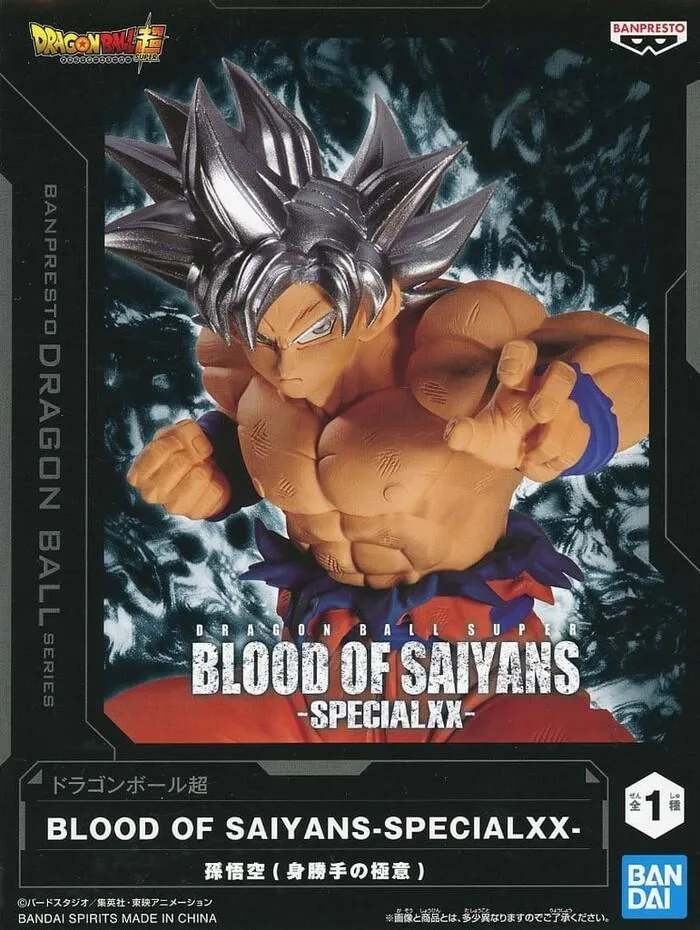 DRAGON BALL - Super - Blood of Saiyans Special XX Son Goku Ultra Instinct Pvc Figure - Damaged Box