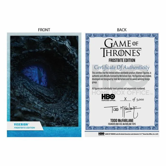 GAME OF THRONES - Viserion Frostbite Gold Label Action Figure