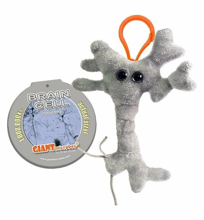 GIANT MICROBES - Brain Cell Keychain Plush