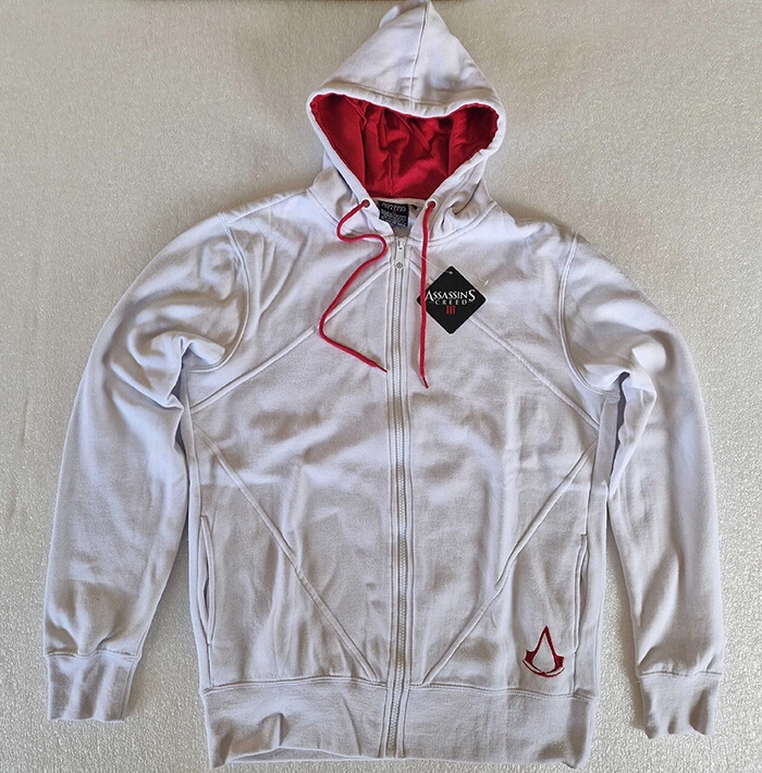 ASSASSIN'S CREED III - Logo Hoody Sweatshirt White - Size M