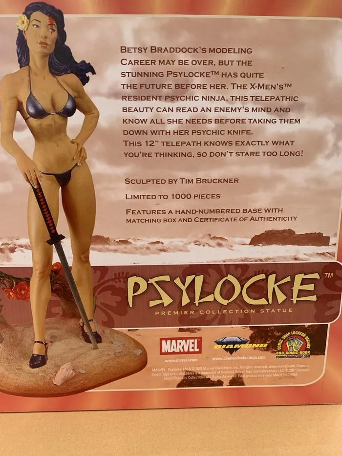 MARVEL - Psylocke Swimsuit Edition Premier Collection Polystone Statue