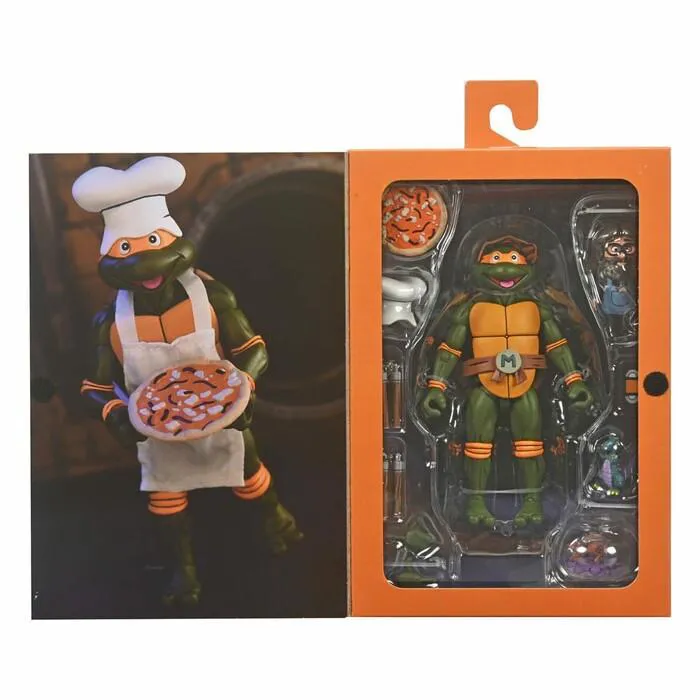 TMNT - Ninja Turtles Cartoon VHS - Michelangelo Ultimate Action Figure