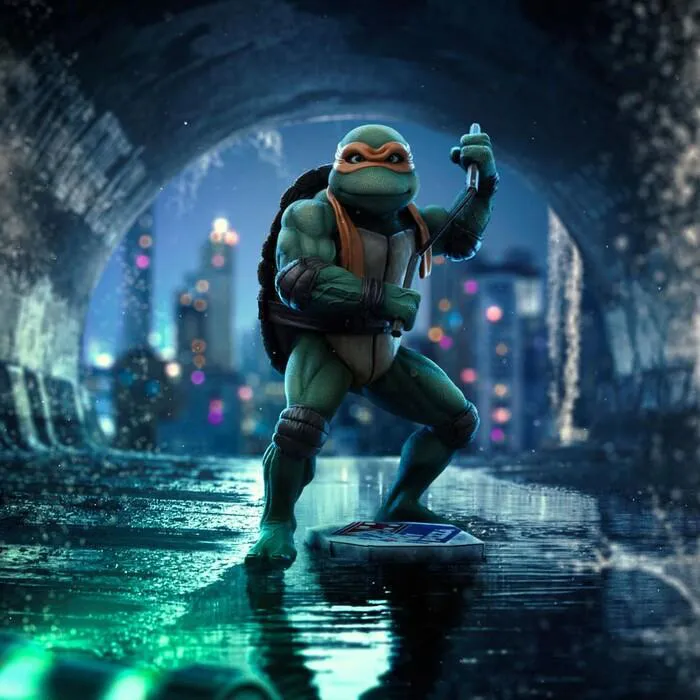 TMNT - Ninja Turtles - Michelangelo 1/10 Art Scale Statue