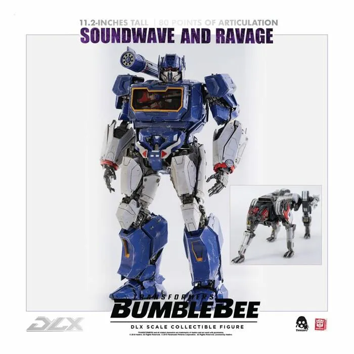 TRANSFORMERS - Bumblebee The Movie - Soundwave & Ravage 1/6 DLX Action Figure 2-Pack