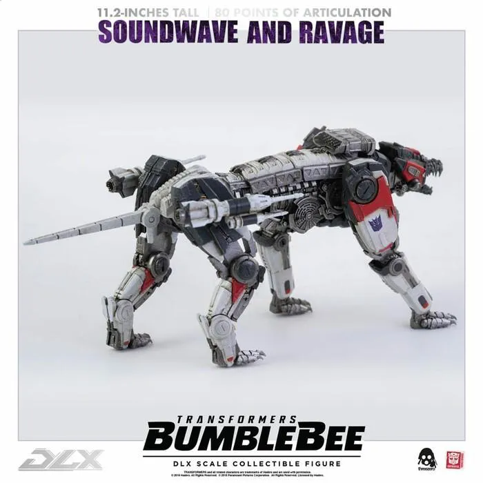 TRANSFORMERS - Bumblebee The Movie - Soundwave & Ravage 1/6 DLX Action Figure 2-Pack