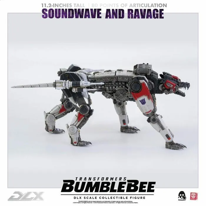 TRANSFORMERS - Bumblebee The Movie - Soundwave & Ravage 1/6 DLX Action Figure 2-Pack
