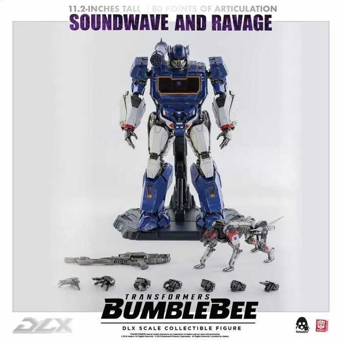 TRANSFORMERS - Bumblebee The Movie - Soundwave & Ravage 1/6 DLX Action Figure 2-Pack