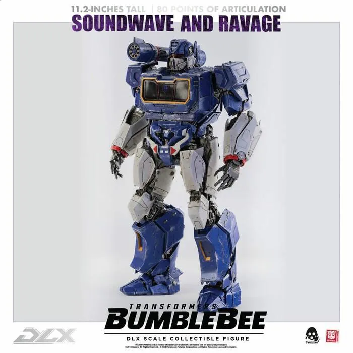 TRANSFORMERS - Bumblebee The Movie - Soundwave & Ravage 1/6 DLX Action Figure 2-Pack