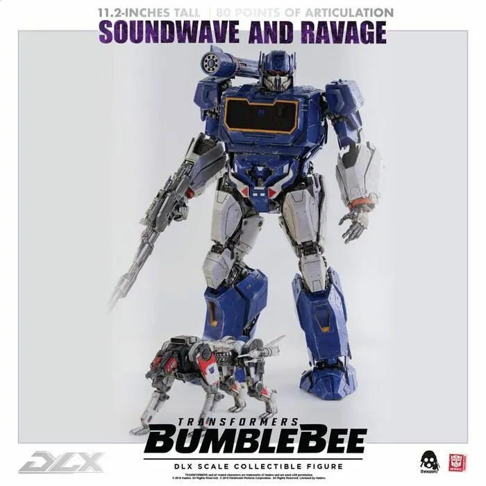 TRANSFORMERS - Bumblebee The Movie - Soundwave & Ravage 1/6 DLX Action Figure 2-Pack