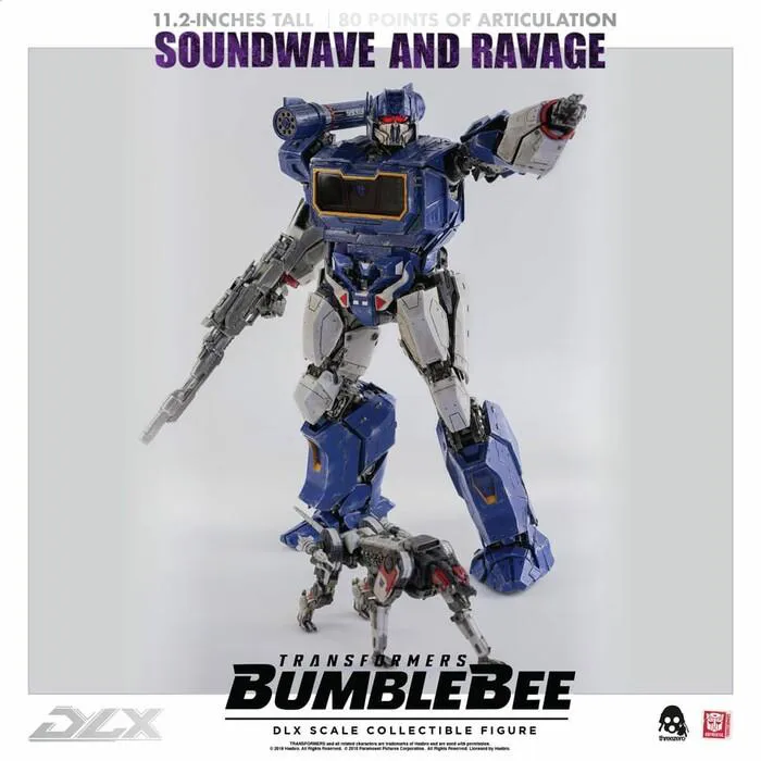 TRANSFORMERS - Bumblebee The Movie - Soundwave & Ravage 1/6 DLX Action Figure 2-Pack
