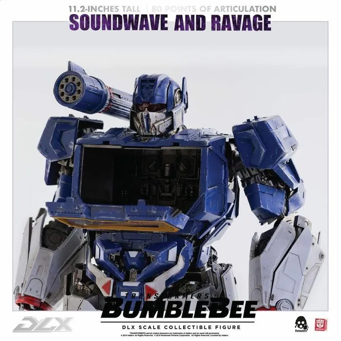 TRANSFORMERS - Bumblebee The Movie - Soundwave & Ravage 1/6 DLX Action Figure 2-Pack