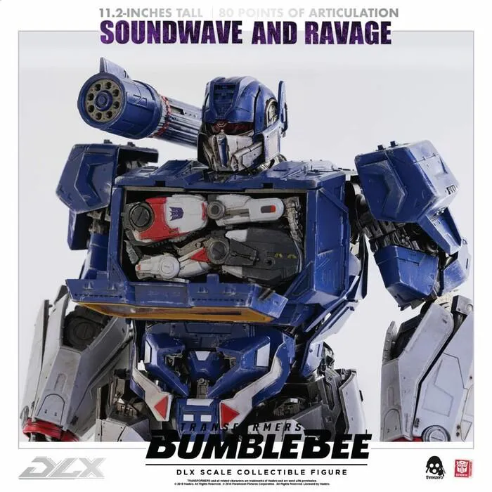 TRANSFORMERS - Bumblebee The Movie - Soundwave & Ravage 1/6 DLX Action Figure 2-Pack