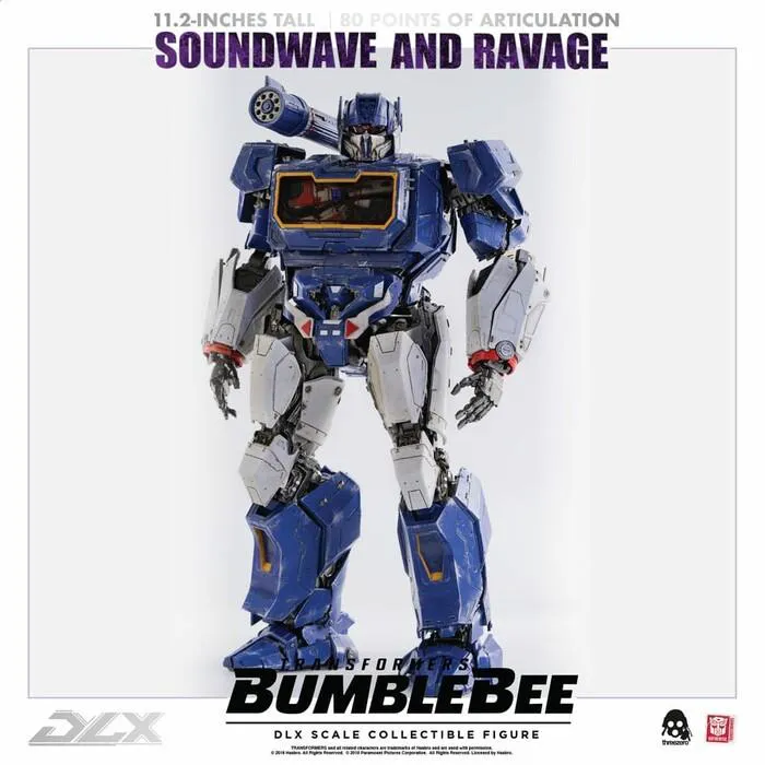 TRANSFORMERS - Bumblebee The Movie - Soundwave & Ravage 1/6 DLX Action Figure 2-Pack