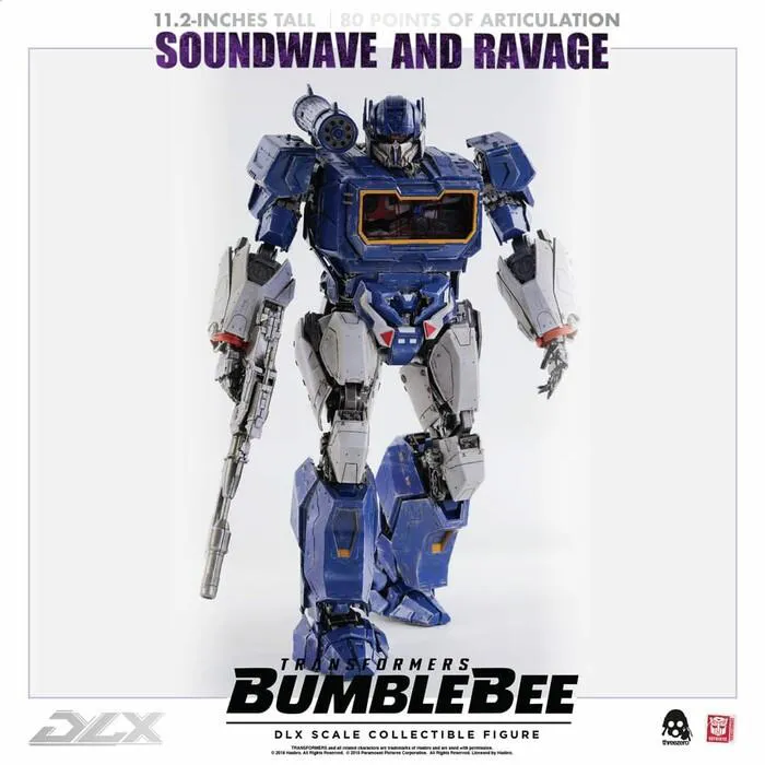 TRANSFORMERS - Bumblebee The Movie - Soundwave & Ravage 1/6 DLX Action Figure 2-Pack