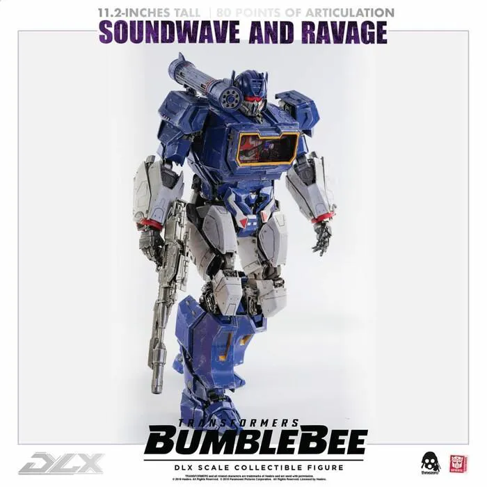 TRANSFORMERS - Bumblebee The Movie - Soundwave & Ravage 1/6 DLX Action Figure 2-Pack