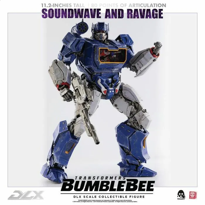 TRANSFORMERS - Bumblebee The Movie - Soundwave & Ravage 1/6 DLX Action Figure 2-Pack