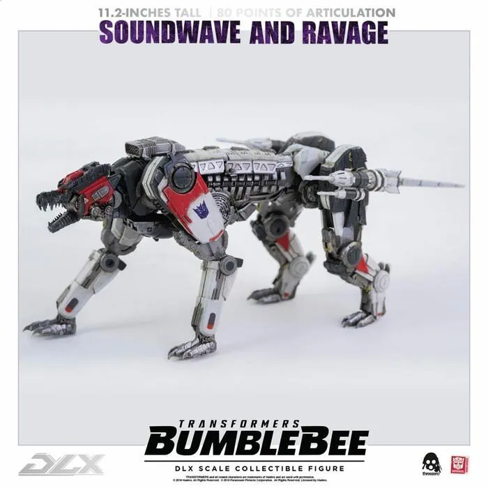 TRANSFORMERS - Bumblebee The Movie - Soundwave & Ravage 1/6 DLX Action Figure 2-Pack