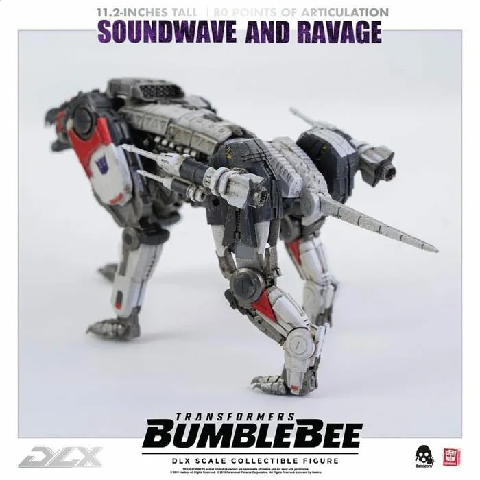 TRANSFORMERS - Bumblebee The Movie - Soundwave & Ravage 1/6 DLX Action Figure 2-Pack
