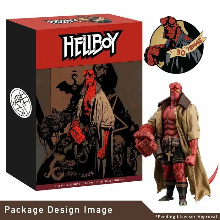 HELLBOY - Hellboy 30th Anniversary Edition 1/12 Action Figure