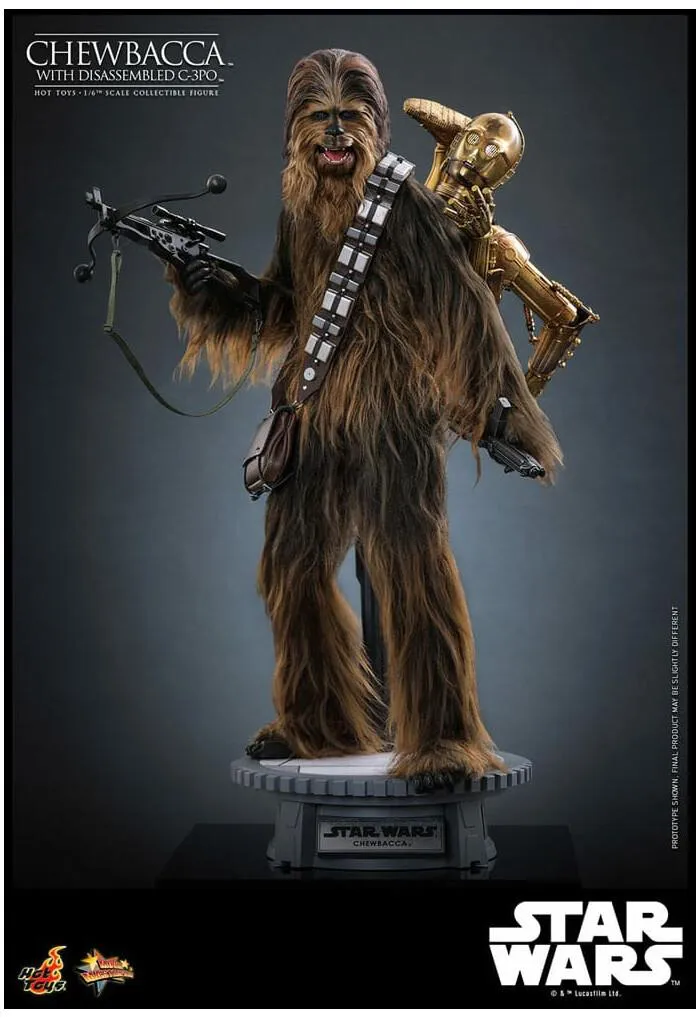 STAR WARS - Episode V - Chewbacca with Disassembled C-3PO 1/6 Action Figure 12" MMS766
