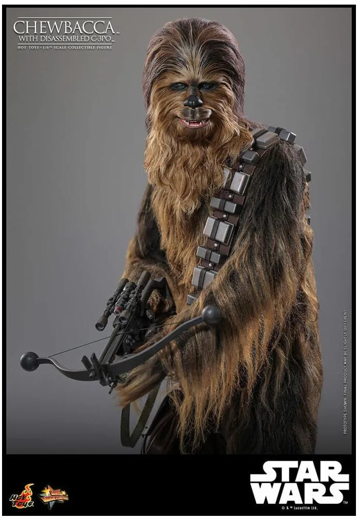 STAR WARS - Episode V - Chewbacca with Disassembled C-3PO 1/6 Action Figure 12" MMS766