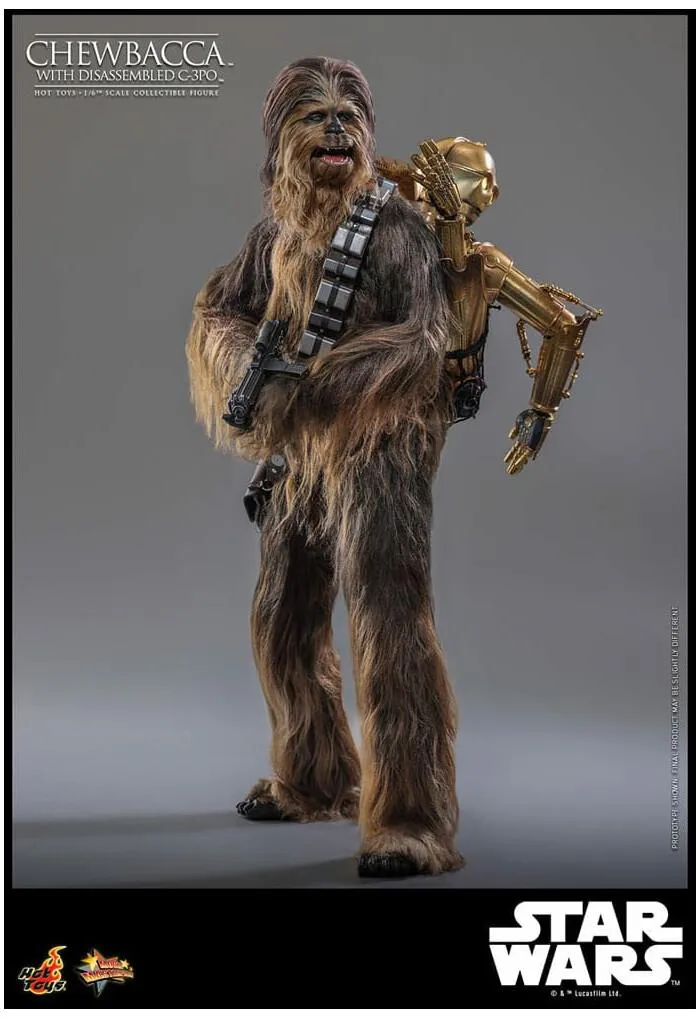 STAR WARS - Episode V - Chewbacca with Disassembled C-3PO 1/6 Action Figure 12" MMS766