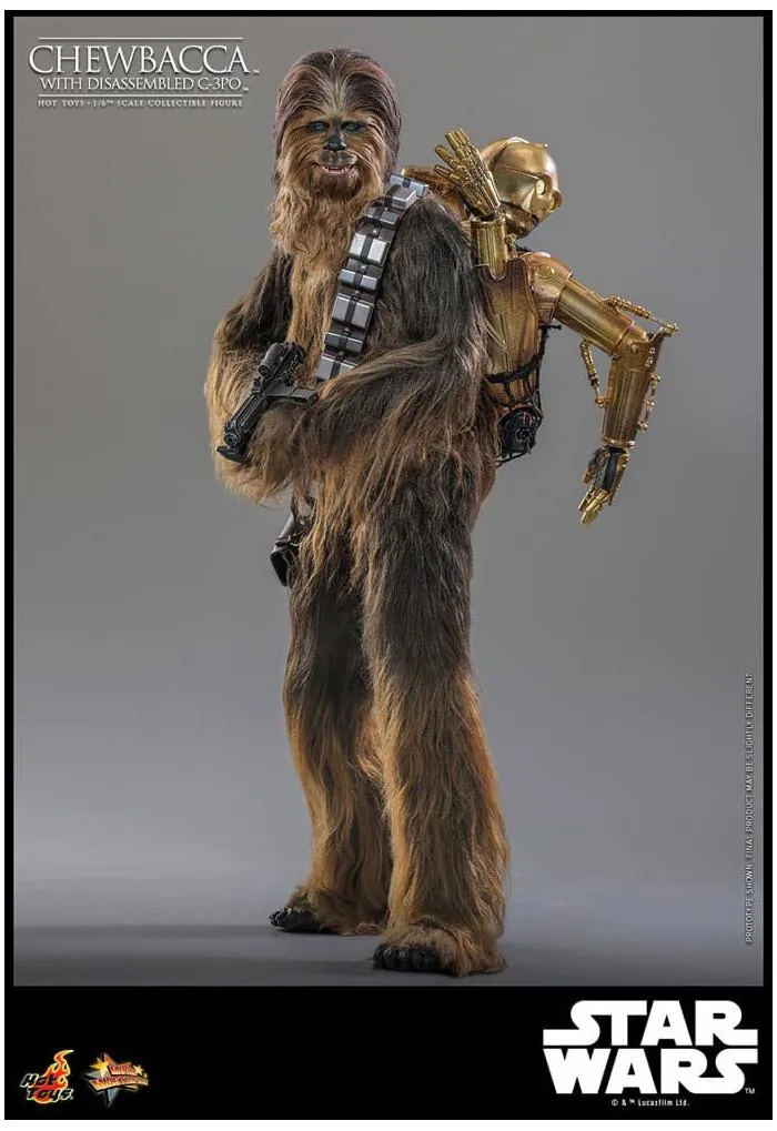 STAR WARS - Episode V - Chewbacca with Disassembled C-3PO 1/6 Action Figure 12" MMS766