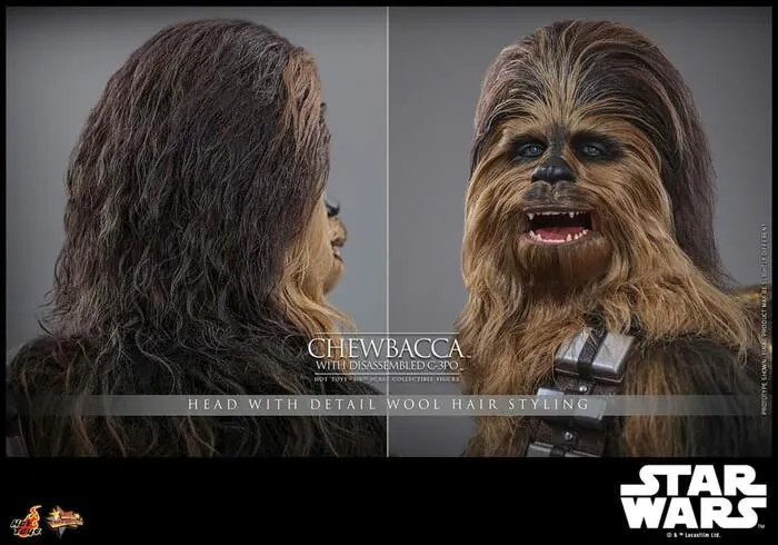 STAR WARS - Episode V - Chewbacca with Disassembled C-3PO 1/6 Action Figure 12" MMS766