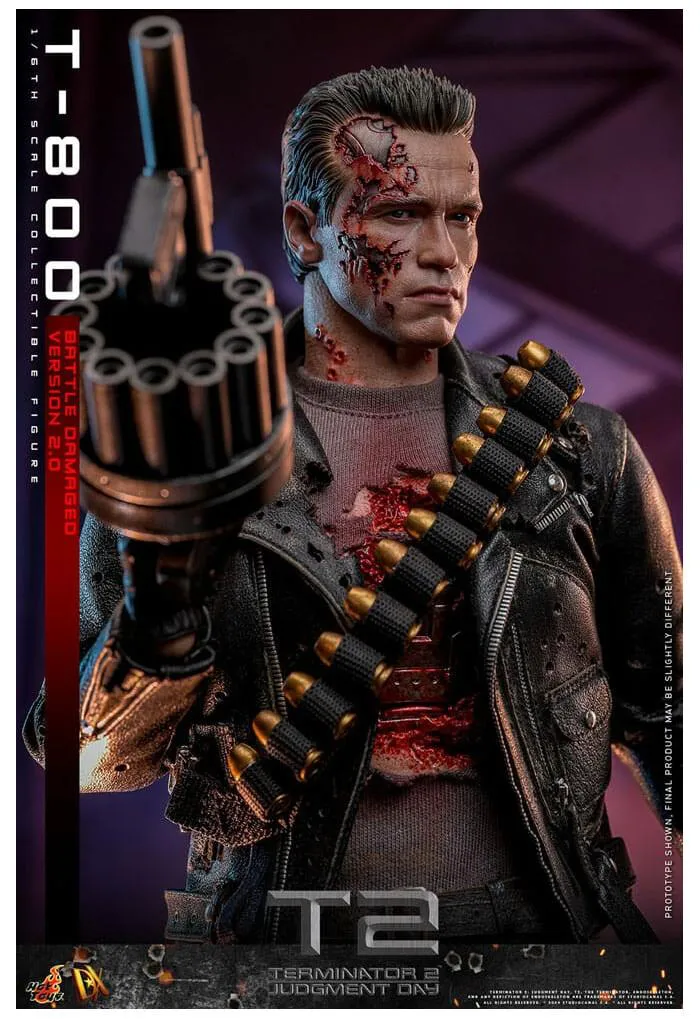 TERMINATOR 2 - T-800 Battle Damaged Ver. 2.0 1/6 Action Figure 12" DX-46