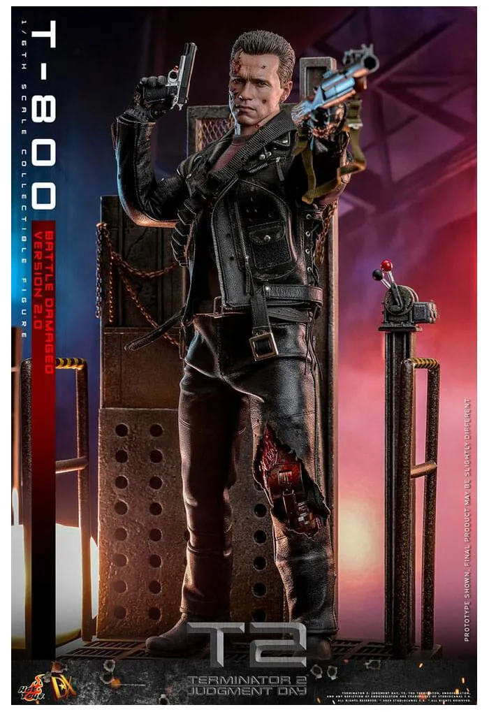 TERMINATOR 2 - T-800 Battle Damaged Ver. 2.0 1/6 Action Figure 12" DX-46