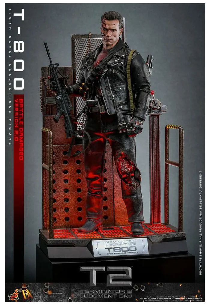 TERMINATOR 2 - T-800 Battle Damaged Ver. 2.0 1/6 Action Figure 12" DX-46