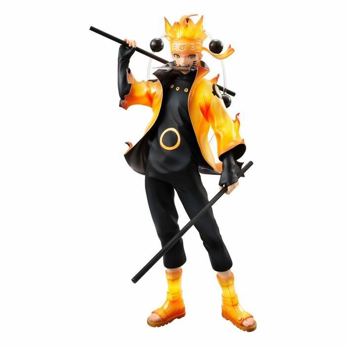 NARUTO SHIPPUDEN - Naruto Uzumaki Six Paths Sage Mode 15th Ver. Pvc Figure G.E.M.