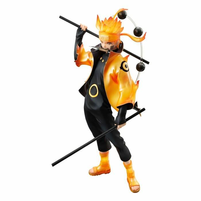NARUTO SHIPPUDEN - Naruto Uzumaki Six Paths Sage Mode 15th Ver. Pvc Figure G.E.M.