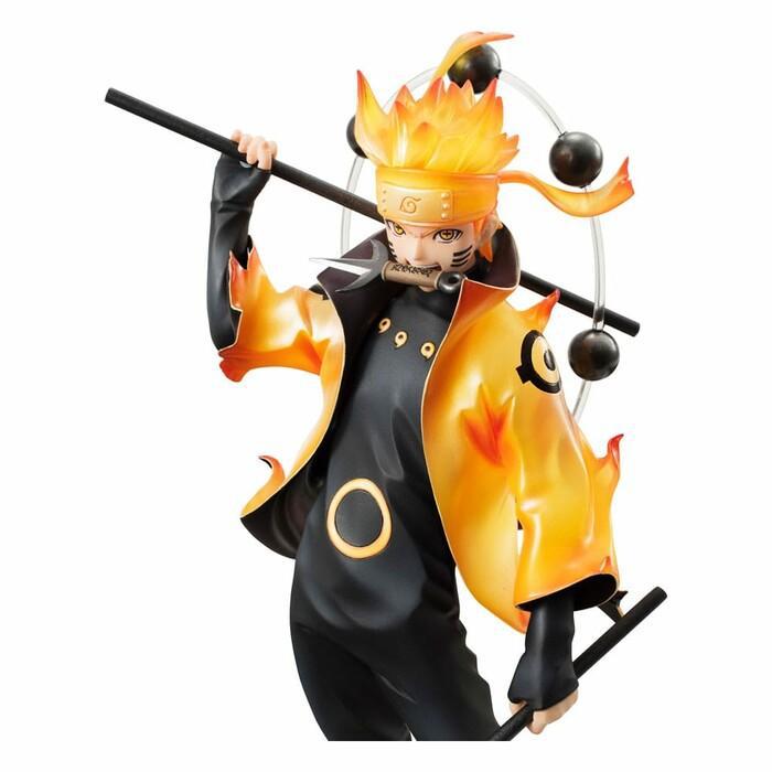 NARUTO SHIPPUDEN - Naruto Uzumaki Six Paths Sage Mode 15th Ver. Pvc Figure G.E.M.